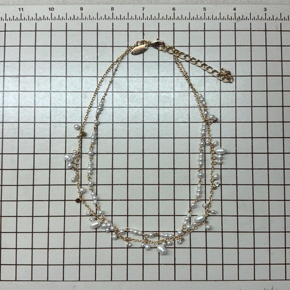 Pearl gold necklace form Macy’s brand is Style and Co worn once for a picture - Picture 2 of 4